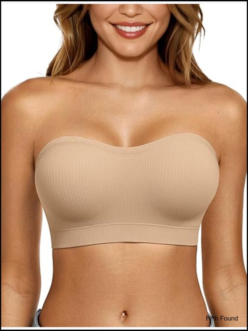 Push Up Strapless Bandeau Bra Wireless Padded Tube Bra Supportive Non Slip No